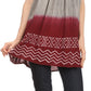 Sakkas Merida Ombre Relaxed Fit Sleeveless V-Neck Blouse