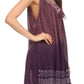 Sakkas Merida Ombre Relaxed Fit Sleeveless V-Neck Blouse