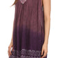 Sakkas Merida Ombre Relaxed Fit Sleeveless V-Neck Blouse