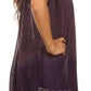Sakkas Merida Ombre Relaxed Fit Sleeveless V-Neck Blouse