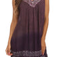 Sakkas Merida Ombre Relaxed Fit Sleeveless V-Neck Blouse