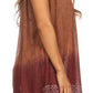 Sakkas Merida Ombre Relaxed Fit Sleeveless V-Neck Blouse