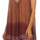 Sakkas Merida Ombre Relaxed Fit Sleeveless V-Neck Blouse