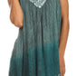 Sakkas Merida Ombre Relaxed Fit Sleeveless V-Neck Blouse