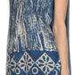 Sakkas Wanda May Embroidered Batik Scoop Neck Relaxed Fit Sleeveless Blouse