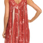 Sakkas Wanda May Embroidered Batik Scoop Neck Relaxed Fit Sleeveless Blouse
