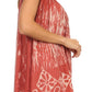 Sakkas Wanda May Embroidered Batik Scoop Neck Relaxed Fit Sleeveless Blouse