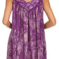 Sakkas Wanda May Embroidered Batik Scoop Neck Relaxed Fit Sleeveless Blouse