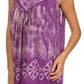 Sakkas Wanda May Embroidered Batik Scoop Neck Relaxed Fit Sleeveless Blouse