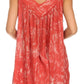 Sakkas Wanda May Embroidered Batik Scoop Neck Relaxed Fit Sleeveless Blouse