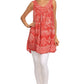 Sakkas Wanda May Embroidered Batik Scoop Neck Relaxed Fit Sleeveless Blouse