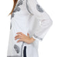 Sakkas Paisley Embroidered Cotton Long Sleeve Blouse