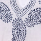 Sakkas Paisley Embroidered Cotton Long Sleeve Blouse