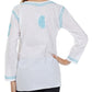 Sakkas Paisley Embroidered Cotton Long Sleeve Blouse