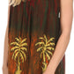 Sakkas Loonmiya Long Tall Embroidered Batik Sleeveless Tank Top Shirt Blouse Top