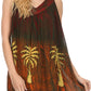 Sakkas Loonmiya Long Tall Embroidered Batik Sleeveless Tank Top Shirt Blouse Top