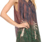 Sakkas Loonmiya Long Tall Embroidered Batik Sleeveless Tank Top Shirt Blouse Top