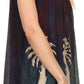 Sakkas Loonmiya Long Tall Embroidered Batik Sleeveless Tank Top Shirt Blouse Top