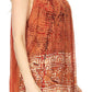 Sakkas Silvia Sleeveless V-neck Printed Tank Top Blouse