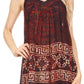 Sakkas Silvia Sleeveless V-neck Printed Tank Top Blouse