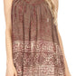Sakkas Silvia Sleeveless V-neck Printed Tank Top Blouse