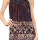 Sakkas Silvia Sleeveless V-neck Printed Tank Top Blouse