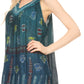 Sakkas Chiara Two Tone Sleeveless V-neck Tank Top Blouse