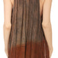 Sakkas Chiara Two Tone Sleeveless V-neck Tank Top Blouse
