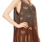 Sakkas Chiara Two Tone Sleeveless V-neck Tank Top Blouse