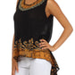 Sakkas Wild Raven Batik Hi Lo Blouse / Tunic