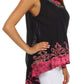 Sakkas Wild Raven Batik Hi Lo Blouse / Tunic