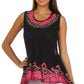 Sakkas Wild Raven Batik Hi Lo Blouse / Tunic
