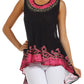 Sakkas Wild Raven Batik Hi Lo Blouse / Tunic