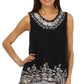 Sakkas Wild Raven Batik Hi Lo Blouse / Tunic