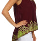 Sakkas Wild Raven Batik Hi Lo Blouse / Tunic