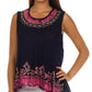 Sakkas Wild Raven Batik Hi Lo Blouse / Tunic