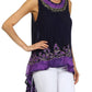 Sakkas Wild Raven Batik Hi Lo Blouse / Tunic