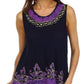 Sakkas Wild Raven Batik Hi Lo Blouse / Tunic