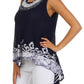Sakkas Wild Raven Batik Hi Lo Blouse / Tunic