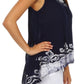 Sakkas Wild Raven Batik Hi Lo Blouse / Tunic
