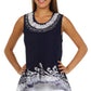Sakkas Wild Raven Batik Hi Lo Blouse / Tunic