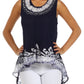 Sakkas Wild Raven Batik Hi Lo Blouse / Tunic