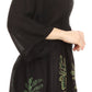 Sakkas Women's Embroidered Batik Gauzy Rayon Tunic Blouse