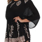 Sakkas Women's Embroidered Batik Gauzy Rayon Tunic Blouse
