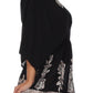 Sakkas Women's Embroidered Batik Gauzy Rayon Tunic Blouse