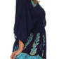 Sakkas Women's Embroidered Batik Gauzy Rayon Tunic Blouse