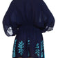 Sakkas Women's Embroidered Batik Gauzy Rayon Tunic Blouse