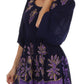 Sakkas Women's Embroidered Batik Gauzy Rayon Tunic Blouse