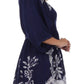 Sakkas Women's Embroidered Batik Gauzy Rayon Tunic Blouse