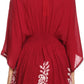 Sakkas Women's Embroidered Batik Gauzy Rayon Tunic Blouse